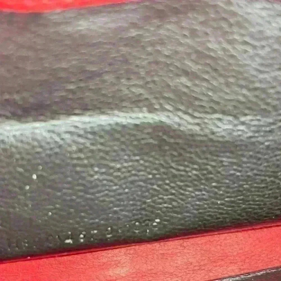 Red YSL long zippy wallet. Calfskin Leather. In GUC. Minor wear. Comes with COA - Picture 12 of 14